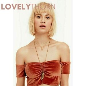 VANESSA MOONEY // ltd edition etched tusk horn pendant necklace